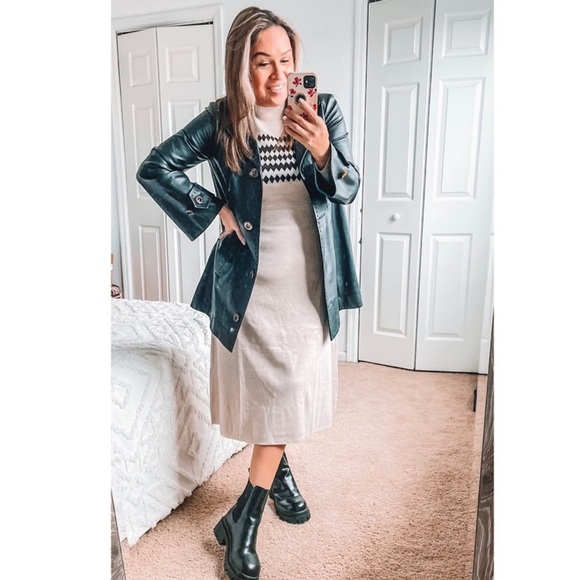 WORTH BLACK LEATHER COAT SZ XS - Picture 12 of 17